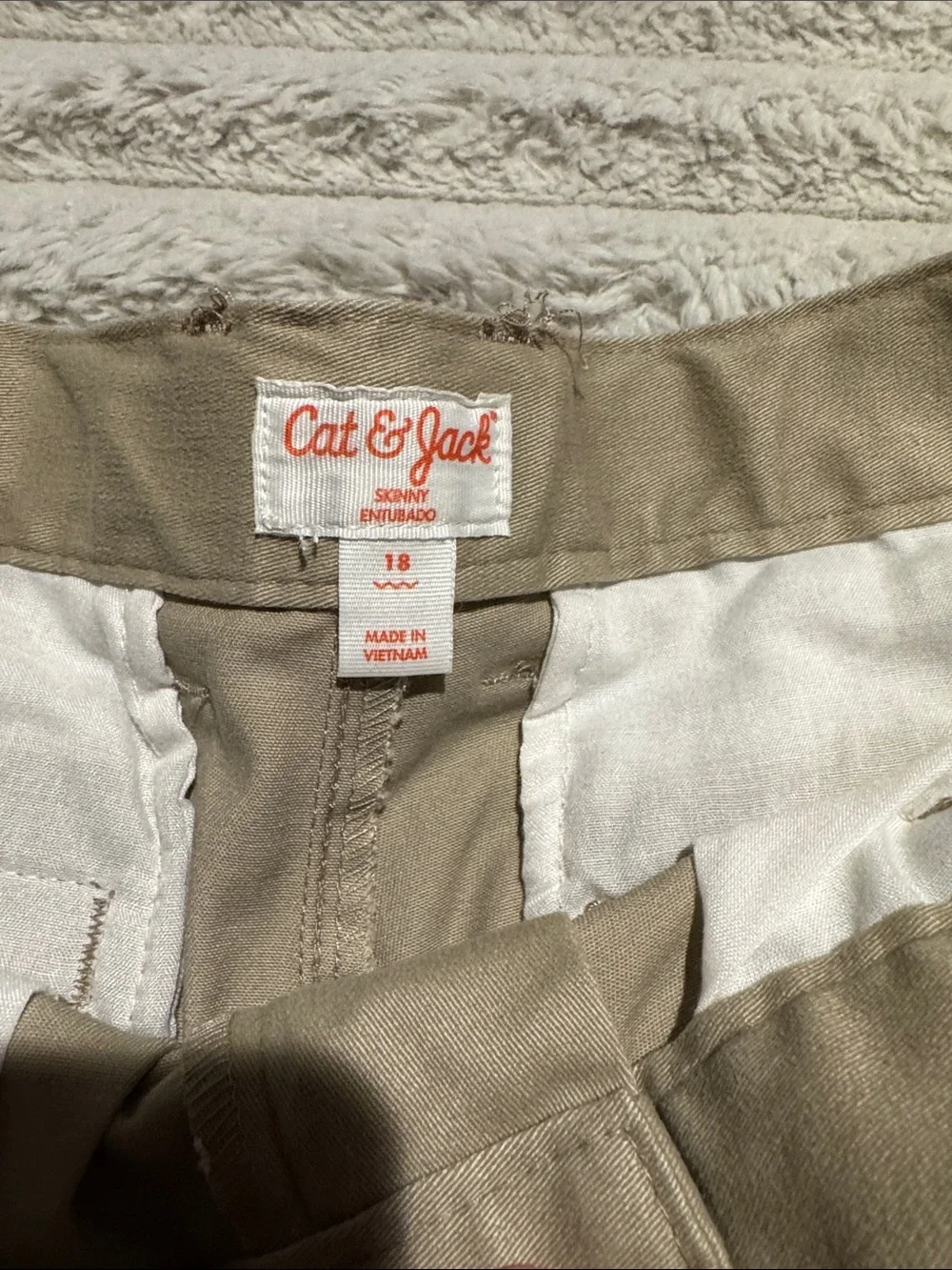 Cat & Jack Tan Kids Straight Chino Pants
